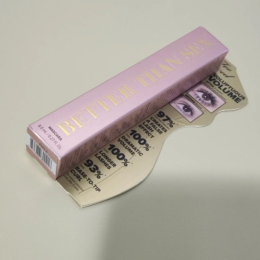 Too‎ Faced Better Than Sex Volumizing Mascara Black .27 oz Full Size NIB